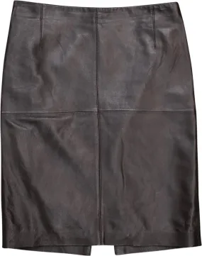 90s Italian Leather Skirt by Luisa Spagnoli