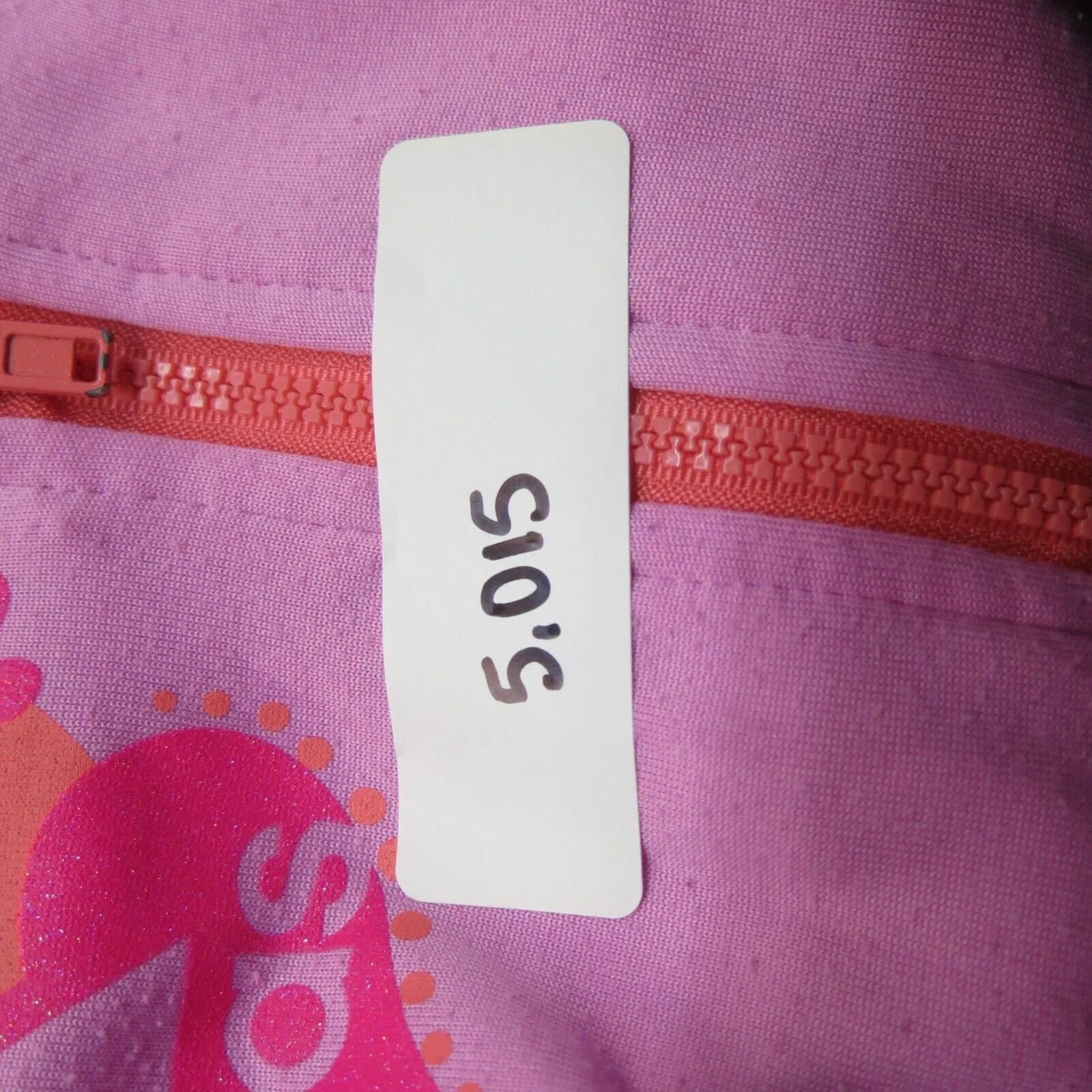 Adidas Jacket Girls Size 5 Pink Solid Long Sleeve Full Zip Up Outwear Jacket Log