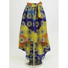 African Print Ankara Style / High Low /Long Maxi Skirt