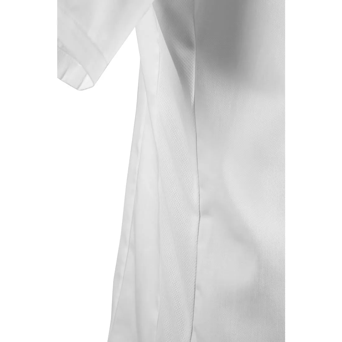 BB702-M Southside Band Collar Chefs Jacket White Size M