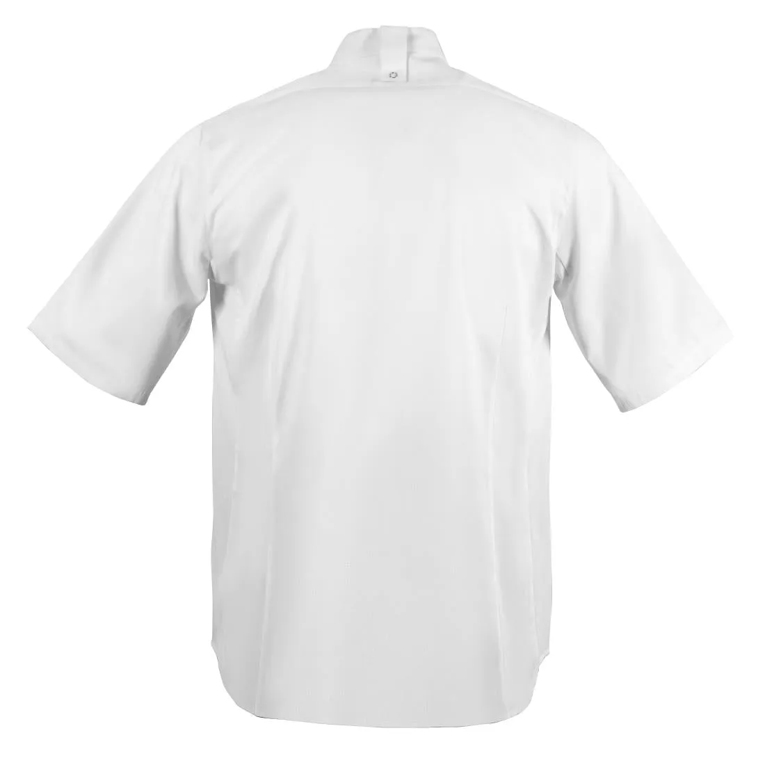 BB702-M Southside Band Collar Chefs Jacket White Size M