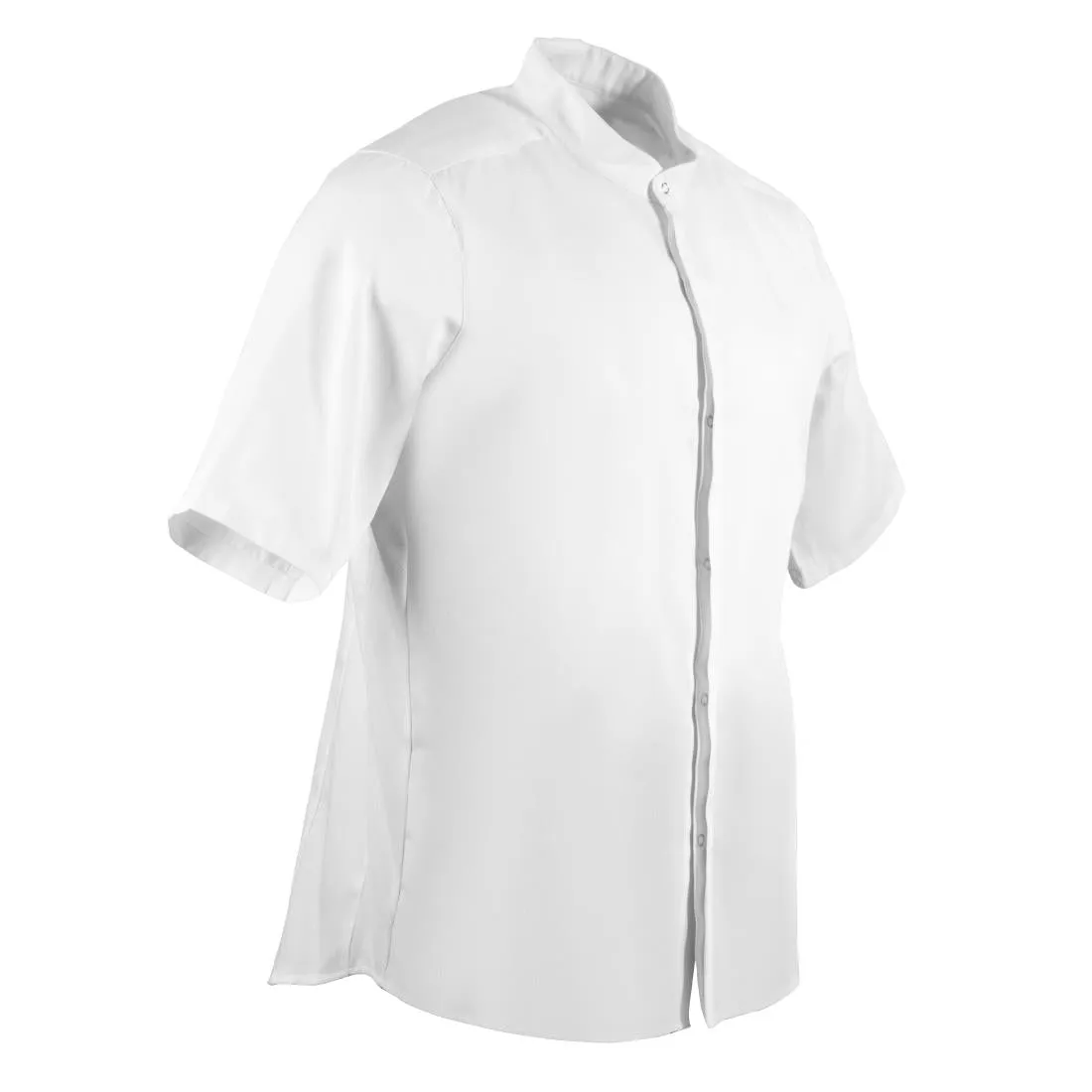 BB702-M Southside Band Collar Chefs Jacket White Size M