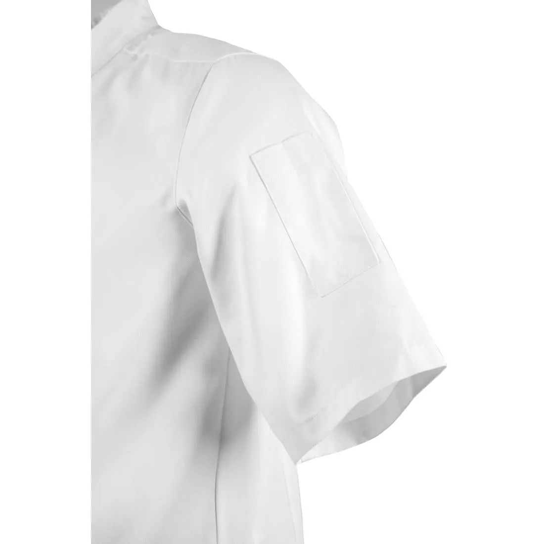 BB702-M Southside Band Collar Chefs Jacket White Size M