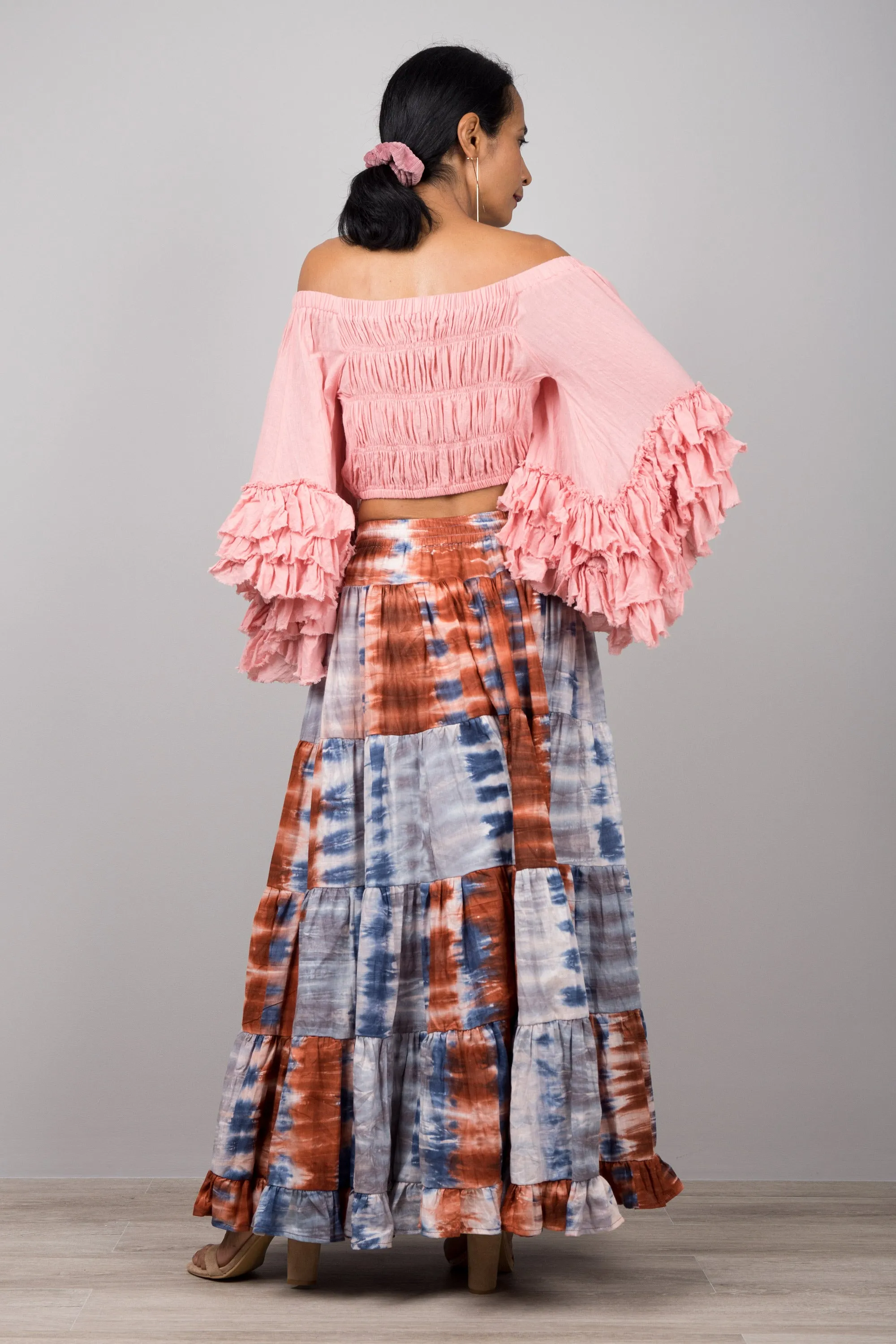 Boho cotton crop top