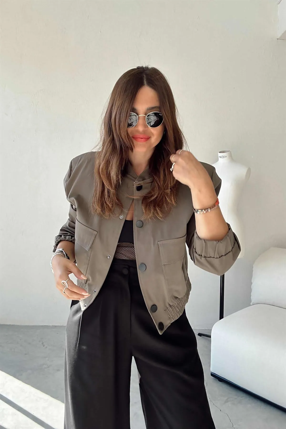 Bomber jacket brown