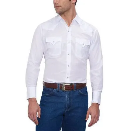 Ely Walker Men's Solid White Long Sleeve