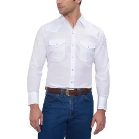 Ely Walker Men's Solid White Long Sleeve