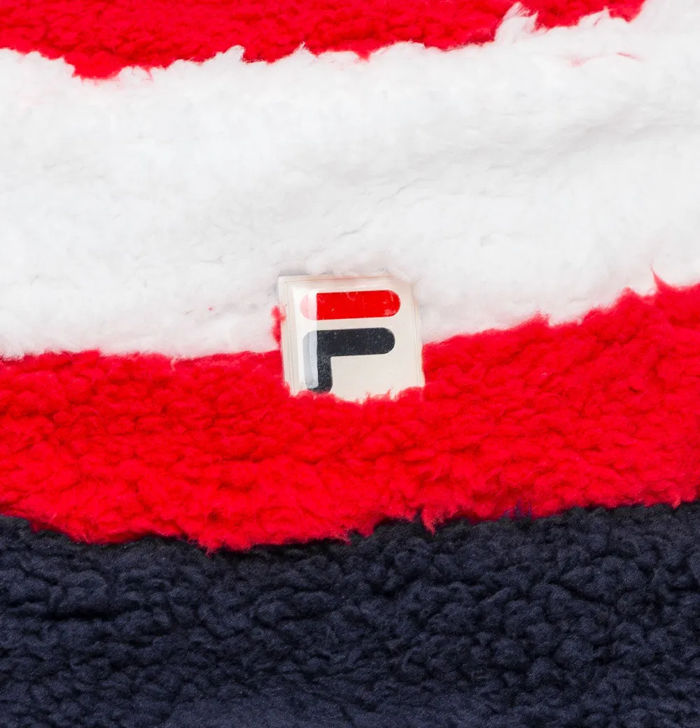 Fila Vintage Chanley Sherpa Bucket Hat Red