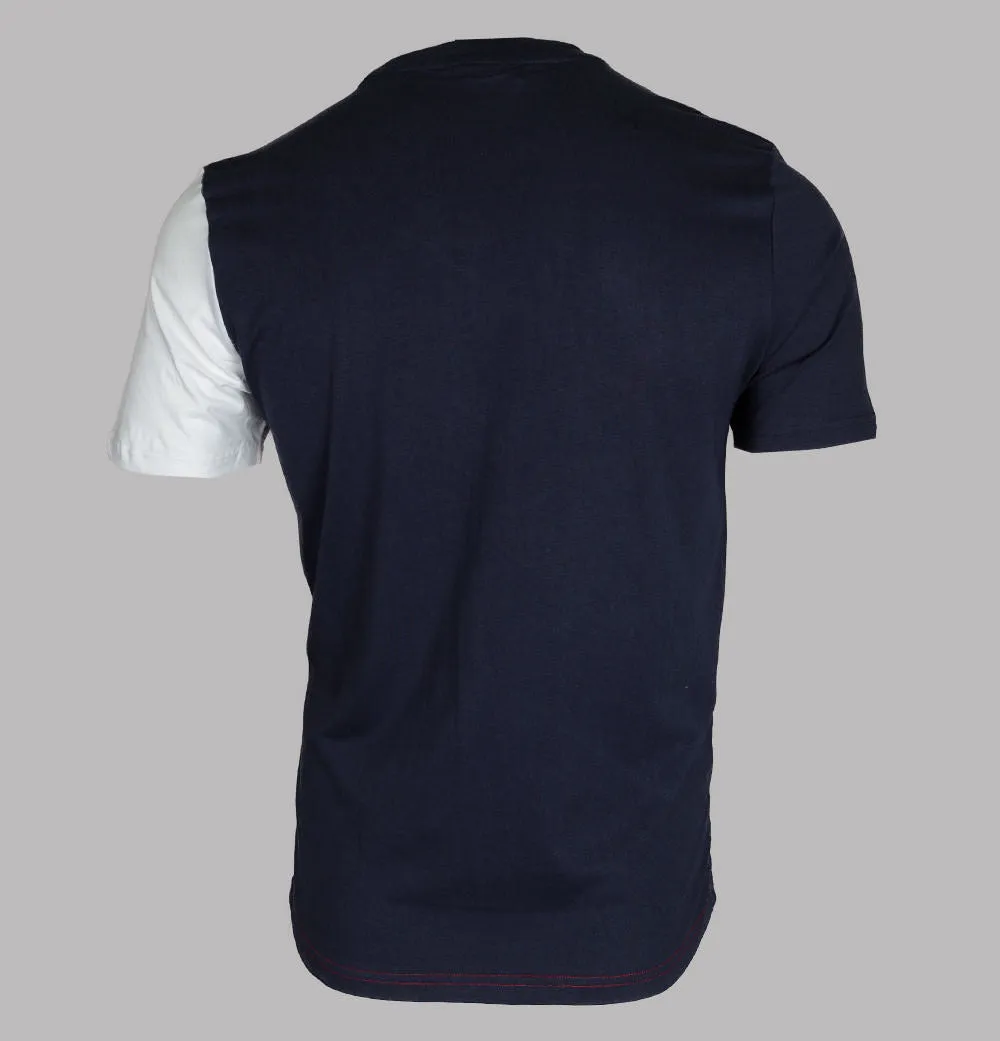 Fila Vintage Fabrizio Stripe Cut And Sew T-Shirt White