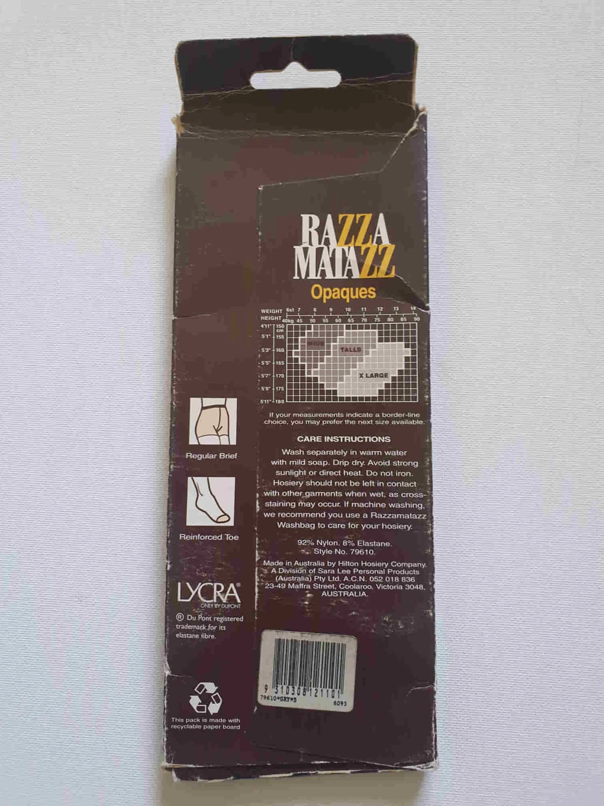 Grey Opaque Tights by Razza Matazz - Mids