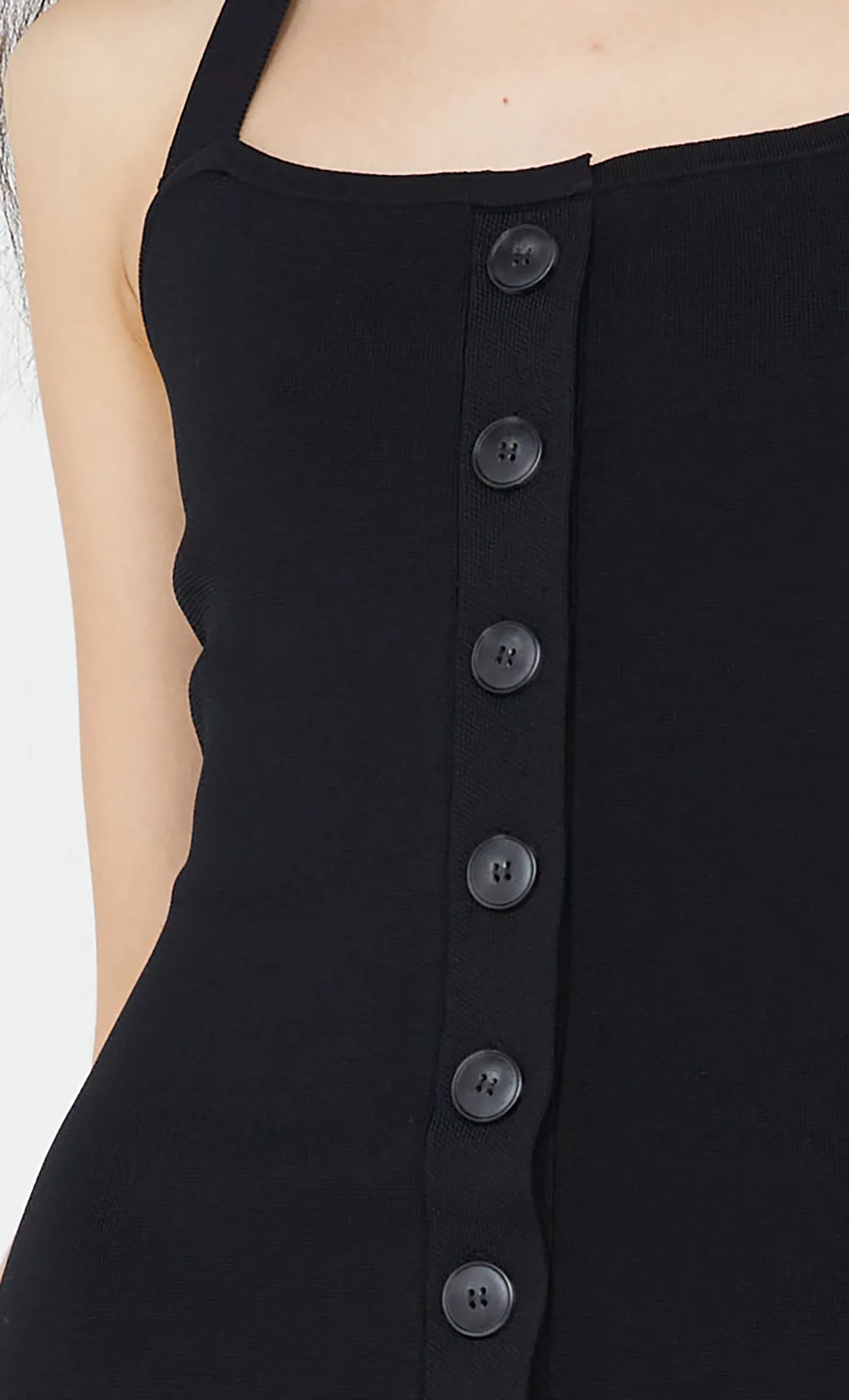ILORA HALTER MINI DRESS - BLACK