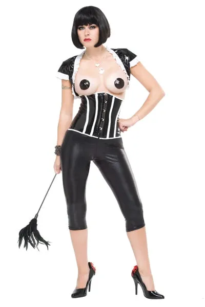 Ladies Coquette Darque Shrug W/ Wetlook Ruffles Top -Clerance