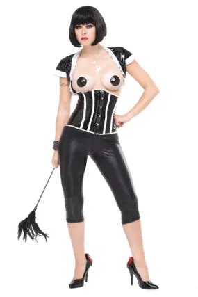 Ladies Coquette Darque Shrug W/ Wetlook Ruffles Top -Clerance