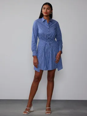 Long Sleeve Stripe Shirt Dress