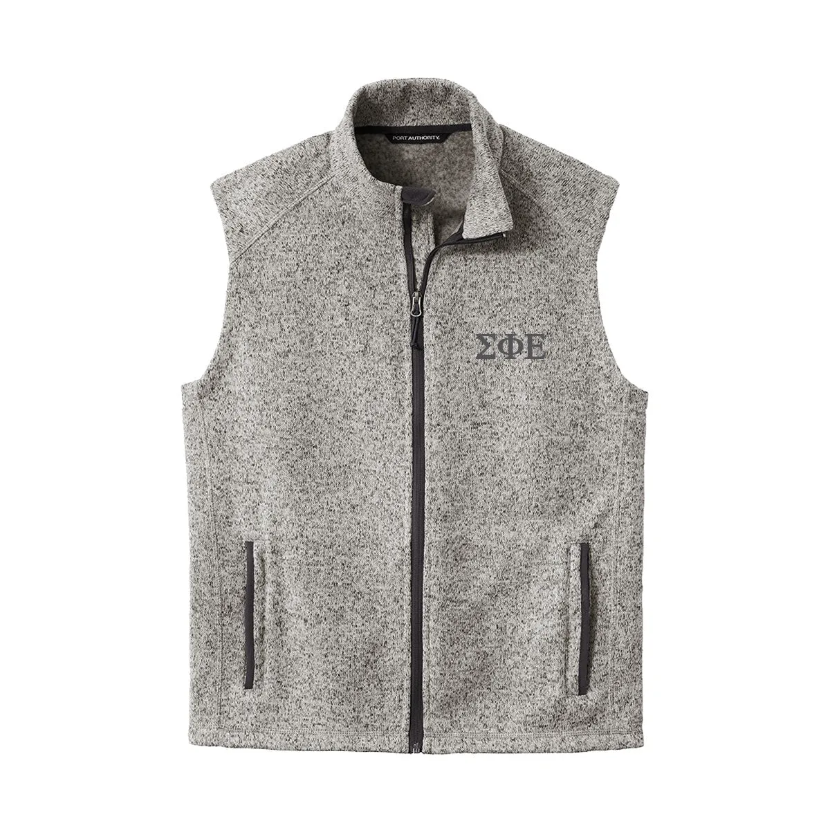 New! SigEp Heather Grey Vest