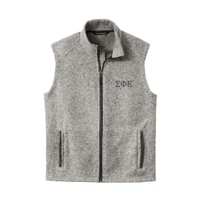 New! SigEp Heather Grey Vest