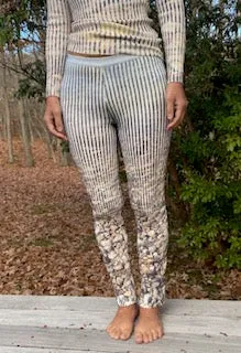 Nonna knit leggings in low tide print