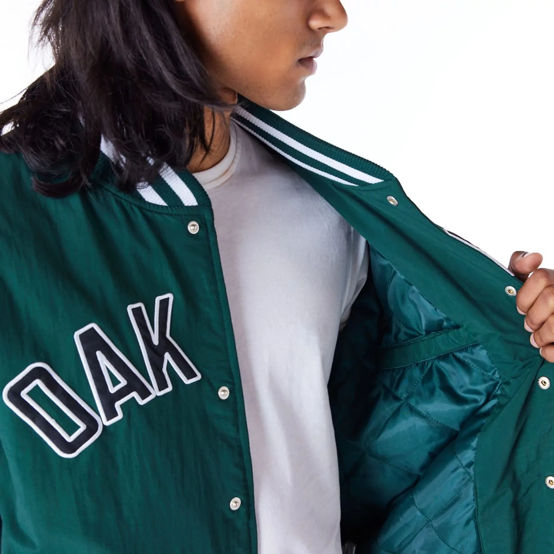 Oakland Athletics MLB Wordmark Dark Green Bomber Jacket