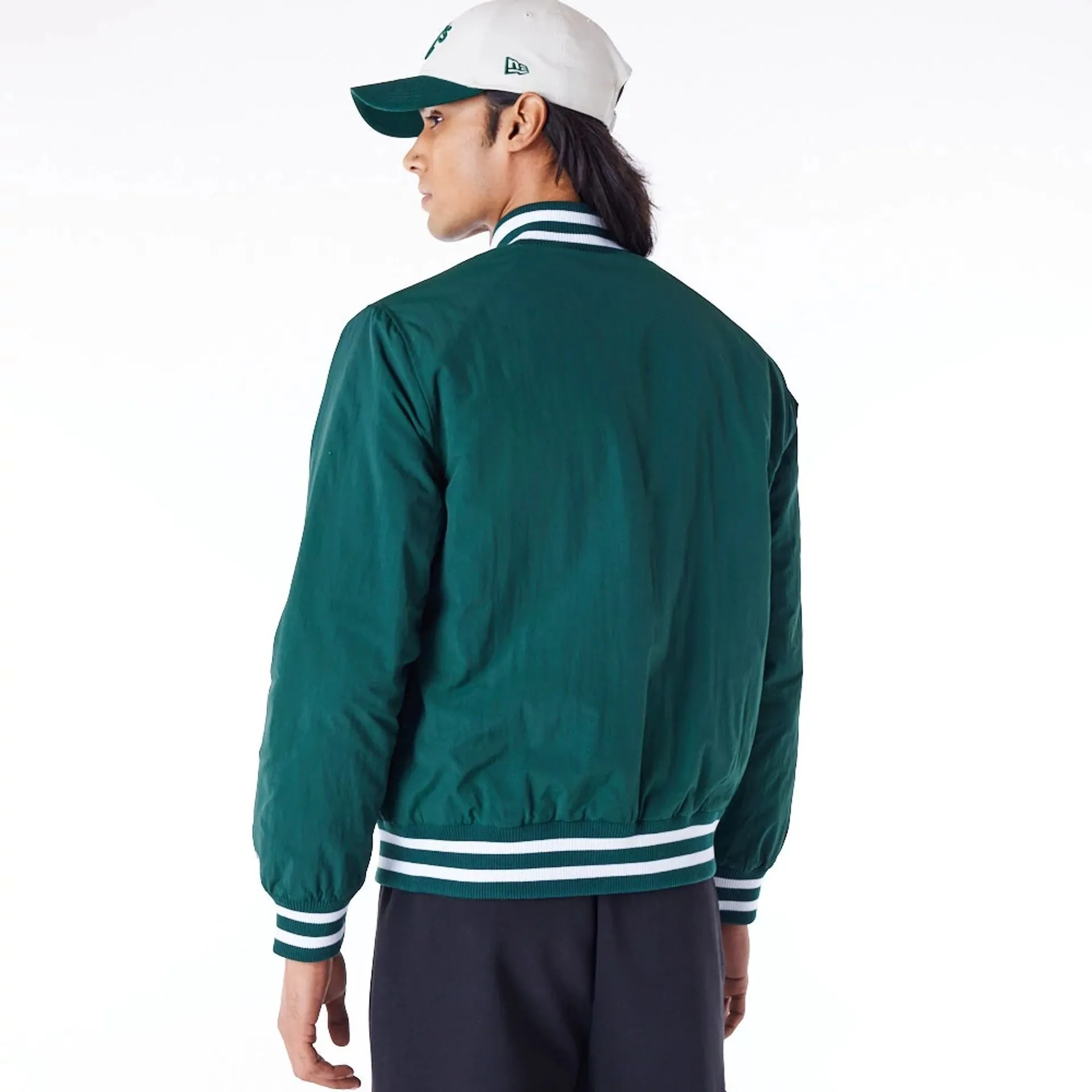 Oakland Athletics MLB Wordmark Dark Green Bomber Jacket