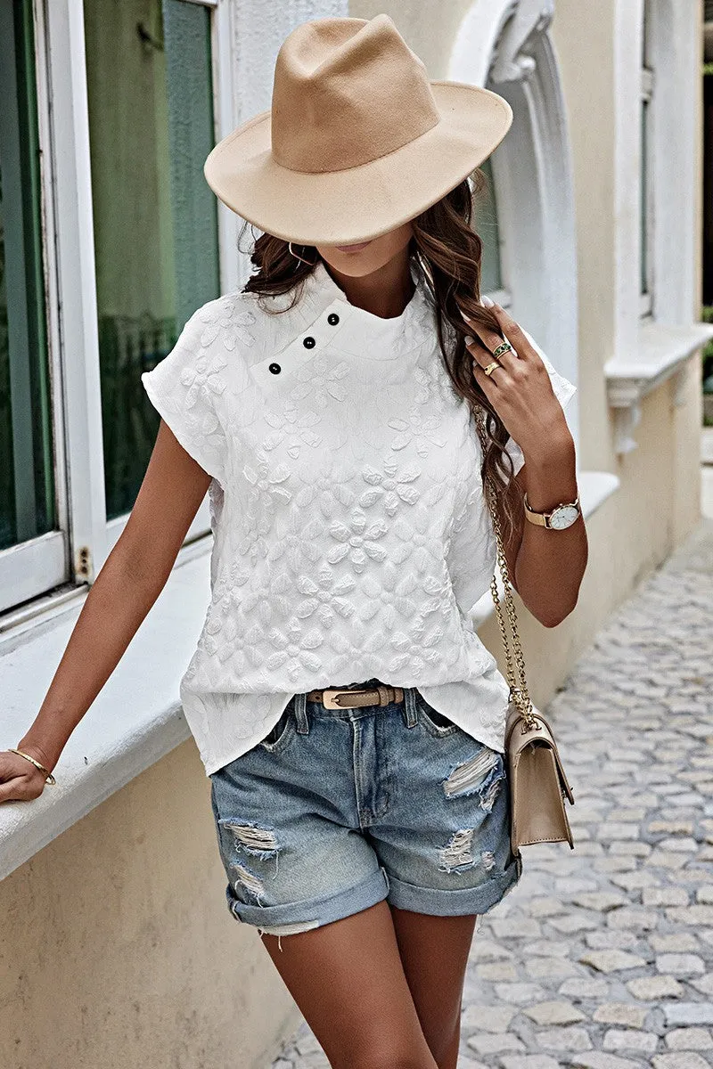 Petal Pop Short Sleeve Blouse