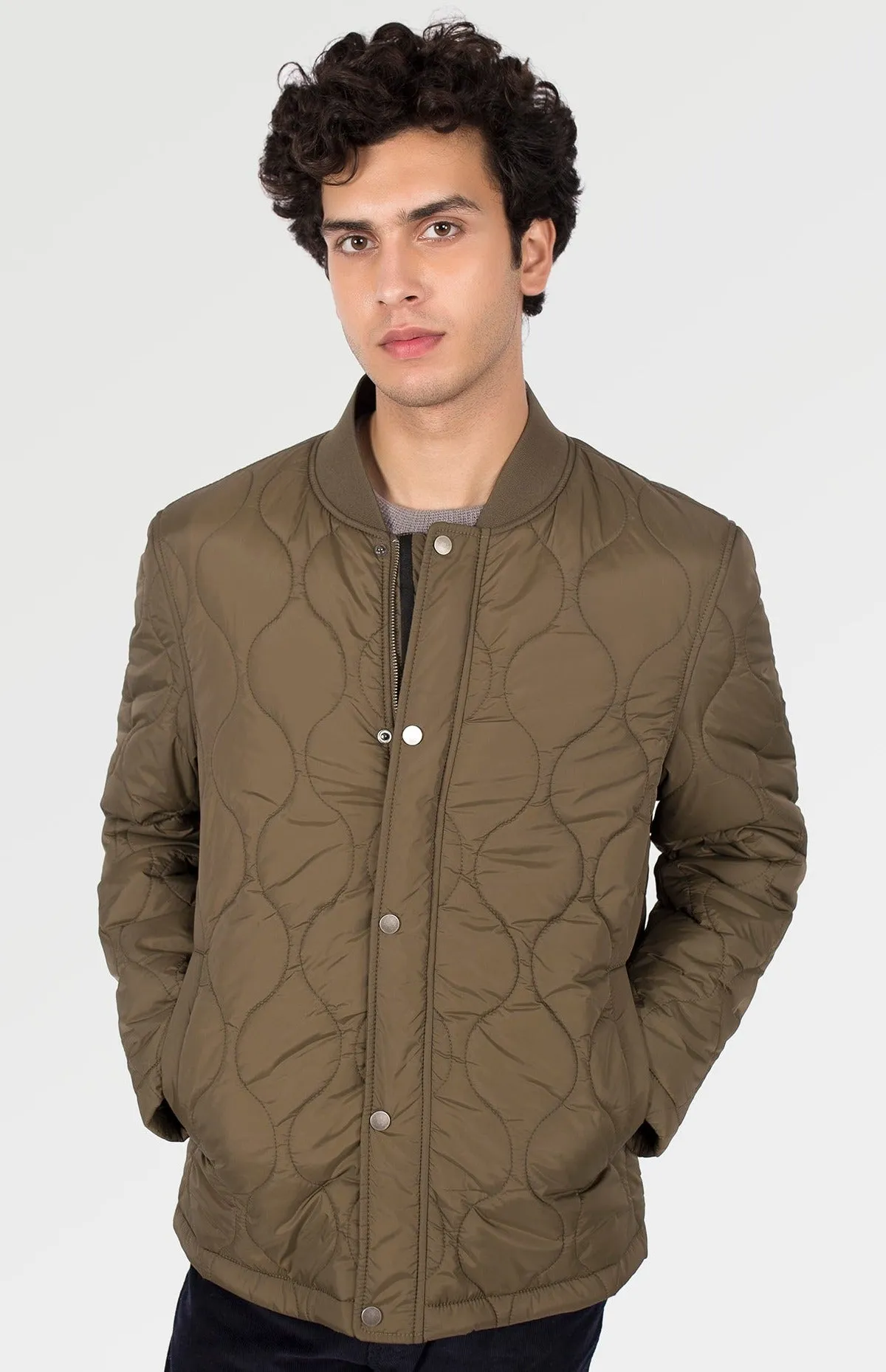 Quilted Bomber Jacket