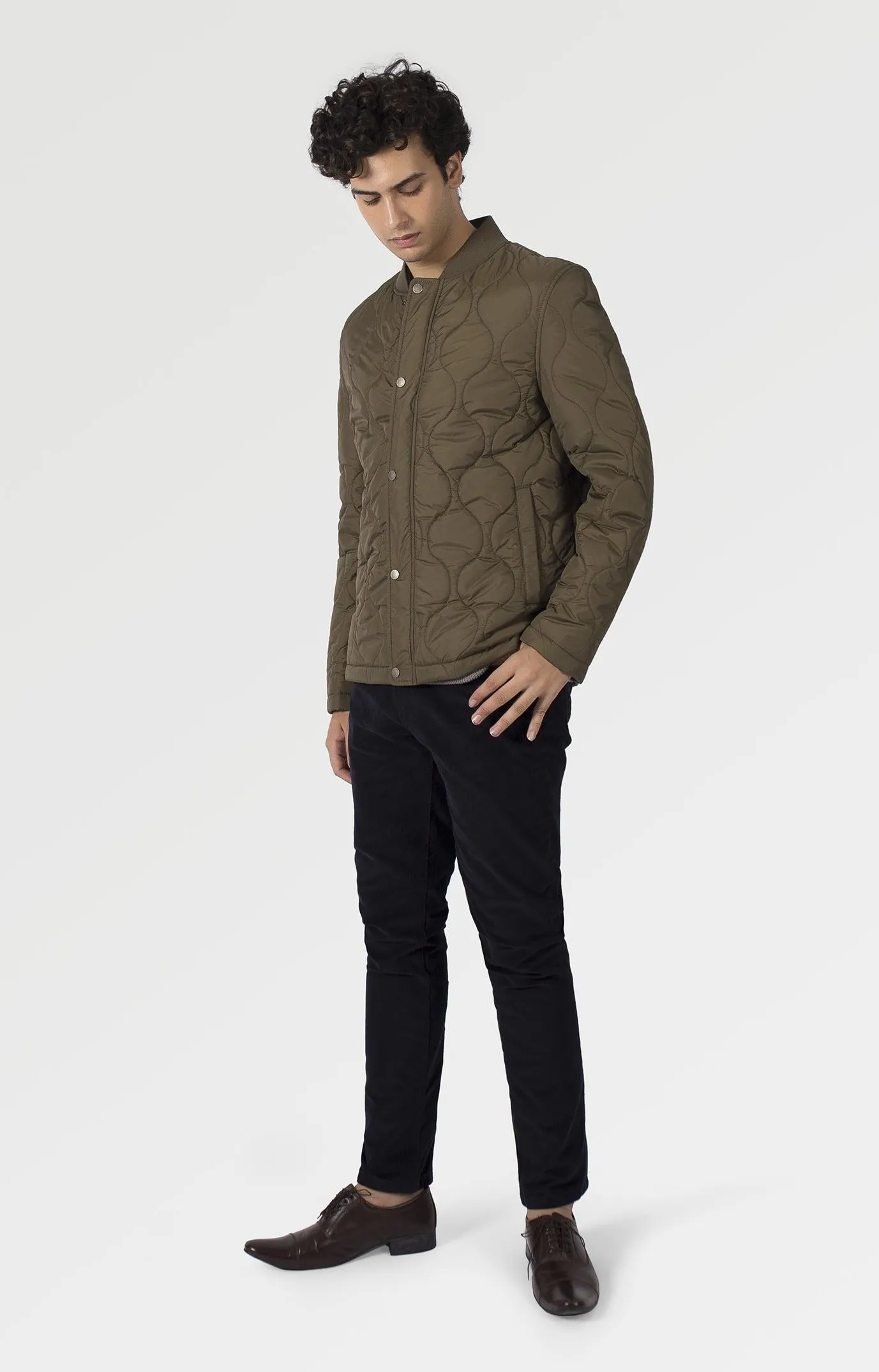 Quilted Bomber Jacket