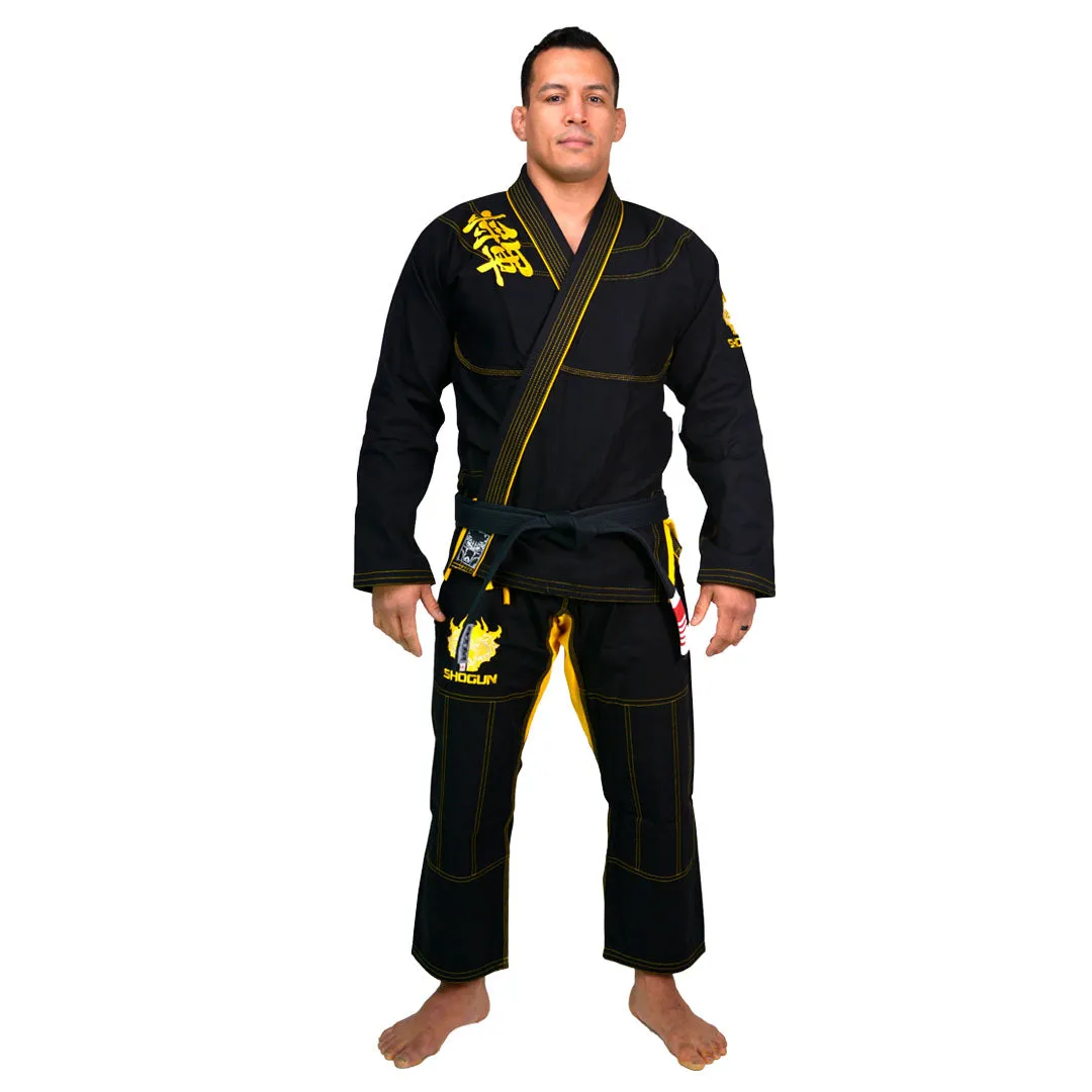Shogun 'Kanji' Ultra-Light Black and Gold BJJ Gi