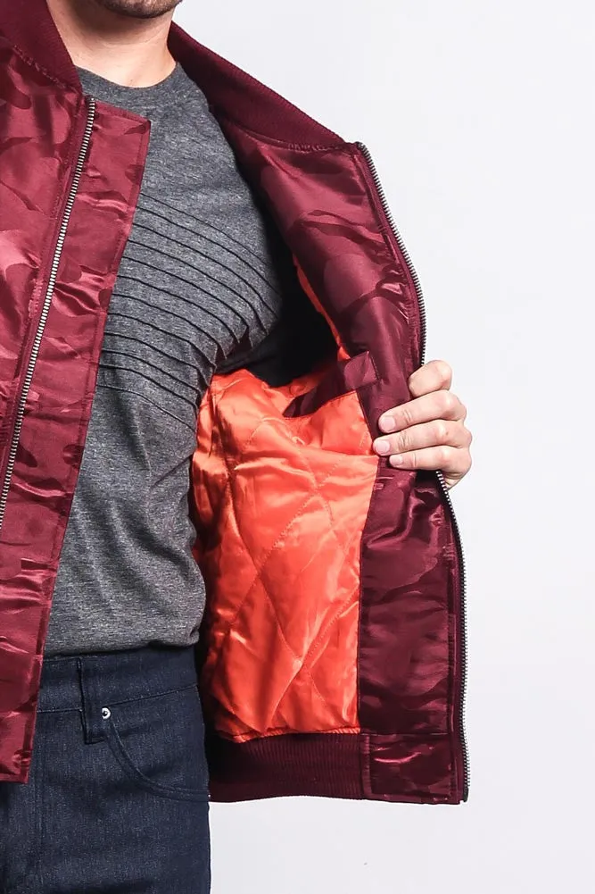 Tonal Camo Bomber Flight Jacket