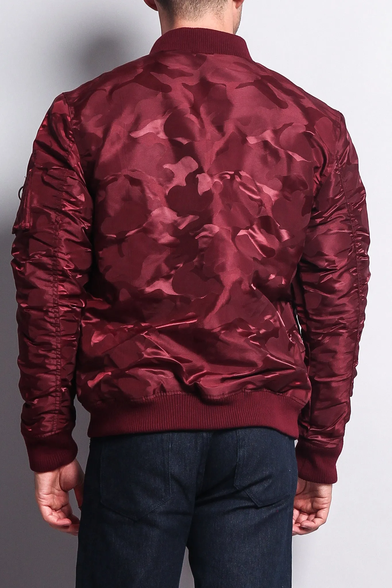 Tonal Camo Bomber Flight Jacket