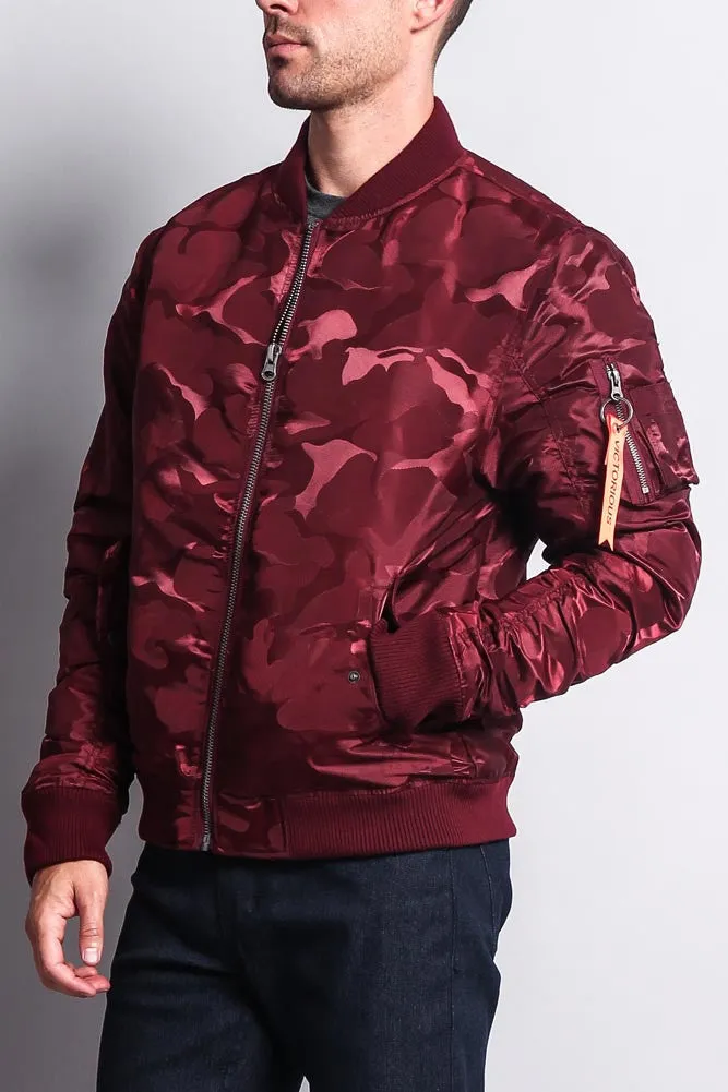 Tonal Camo Bomber Flight Jacket
