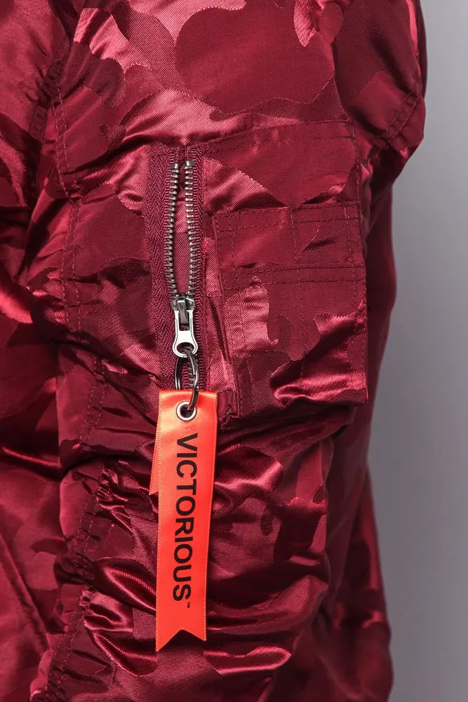 Tonal Camo Bomber Flight Jacket