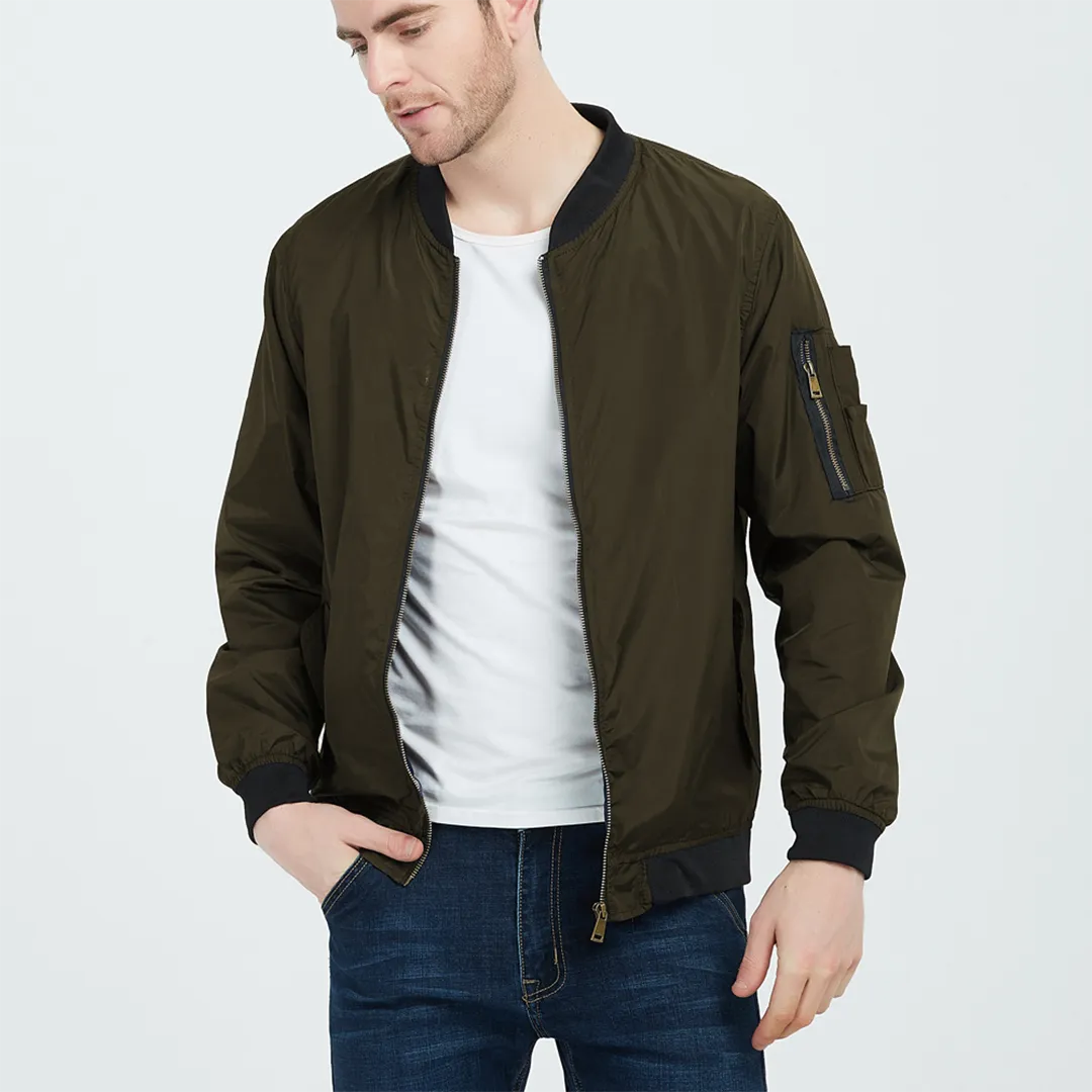Varsity Designed Bomber Jacket for Men | Perfect for Casual Days