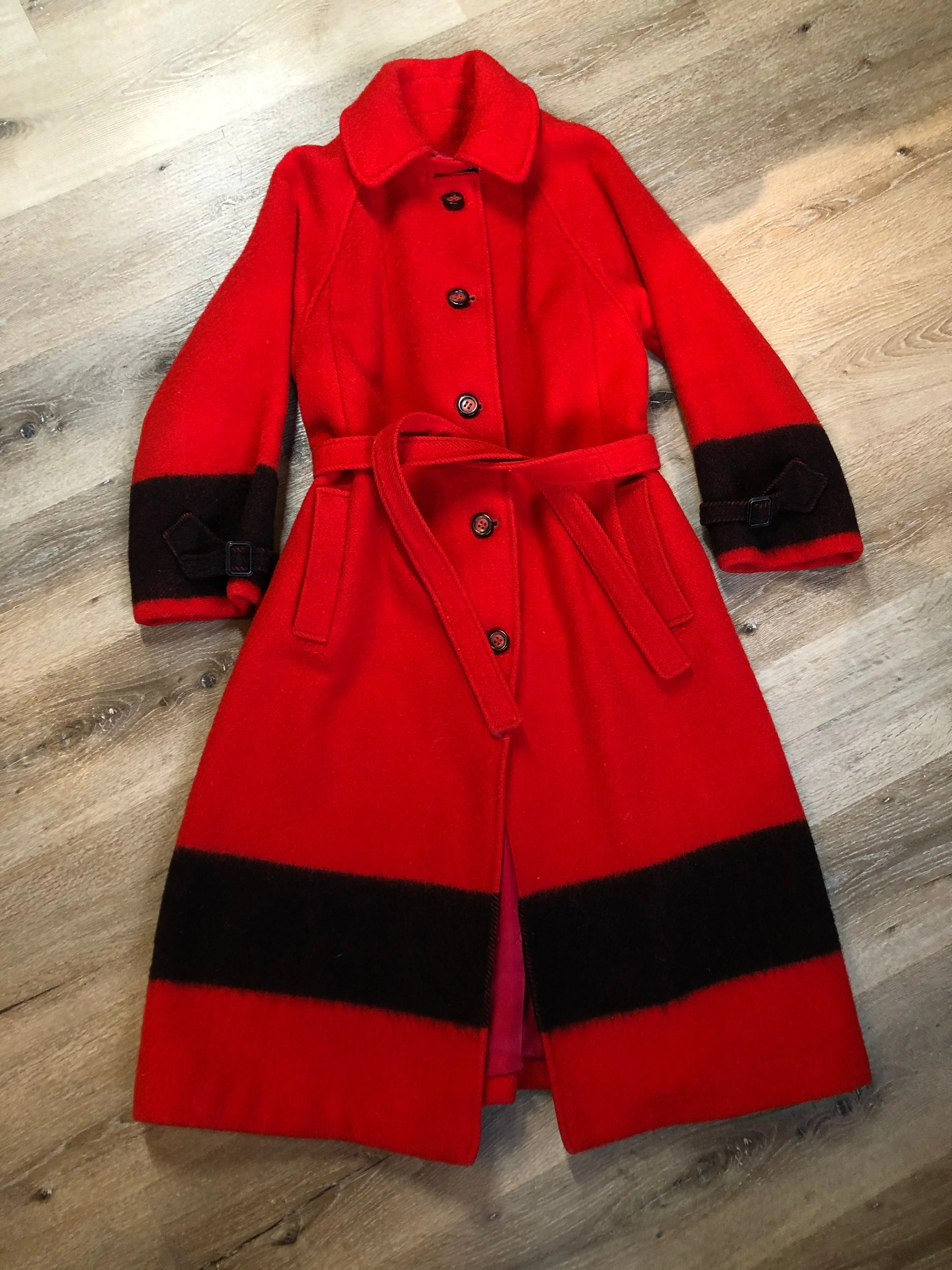 Vintage Hudson's Bay Company Red Point Blanket Coat SOLD