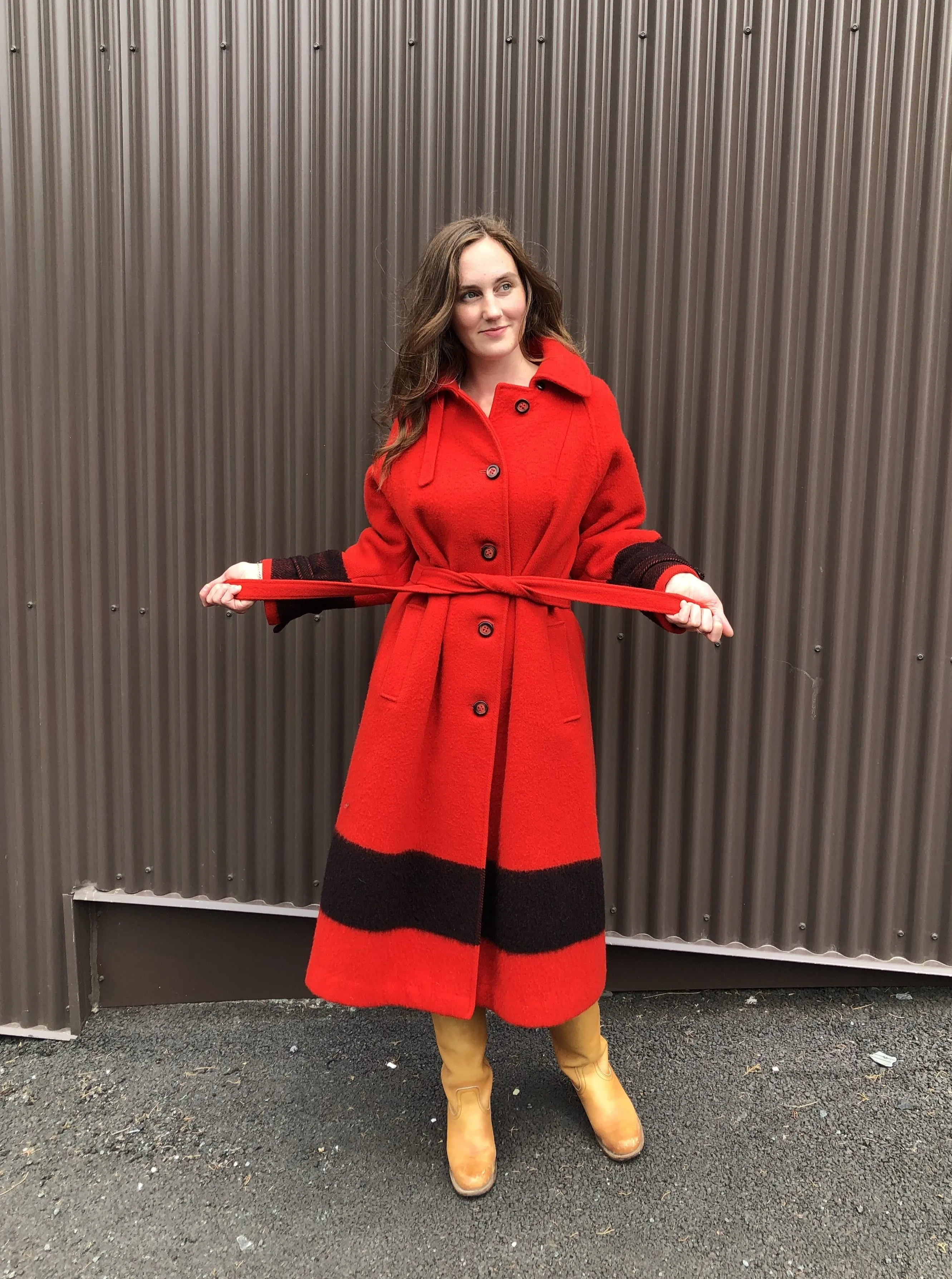 Vintage Hudson's Bay Company Red Point Blanket Coat SOLD