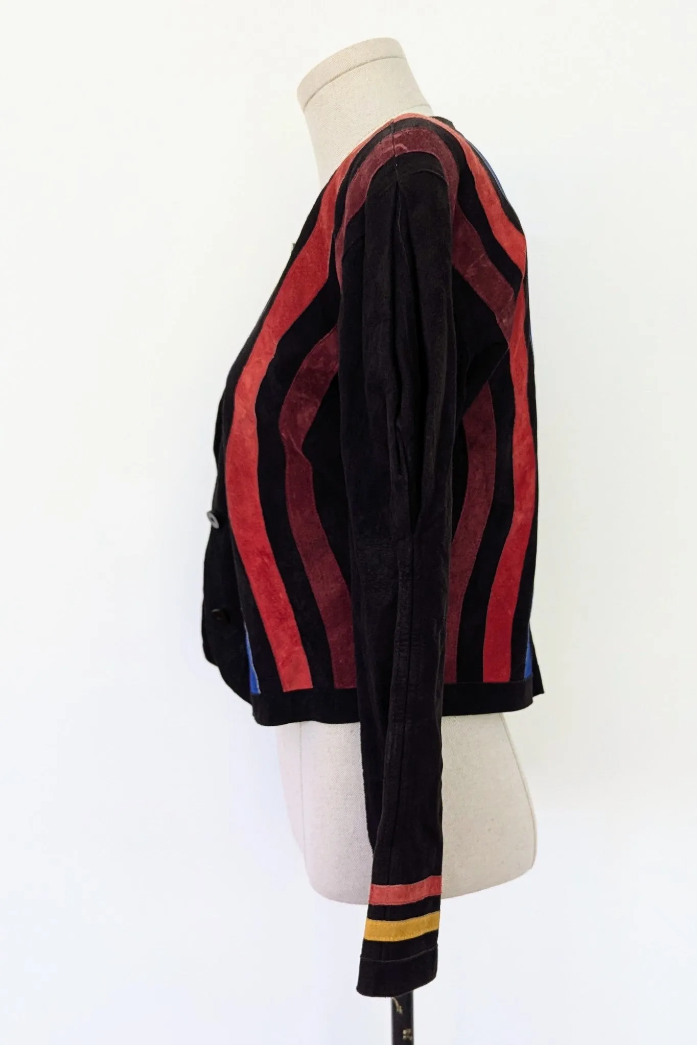 Vintage Jean Muir Suede Rainbow Jacket