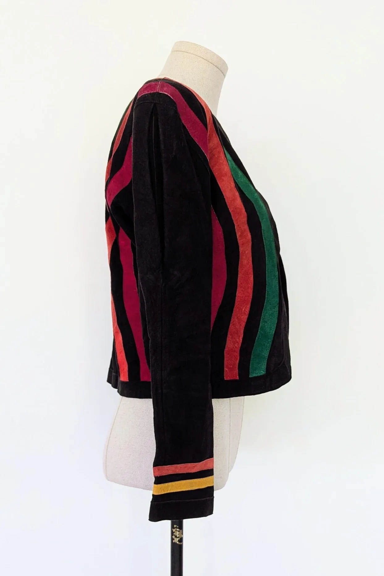 Vintage Jean Muir Suede Rainbow Jacket
