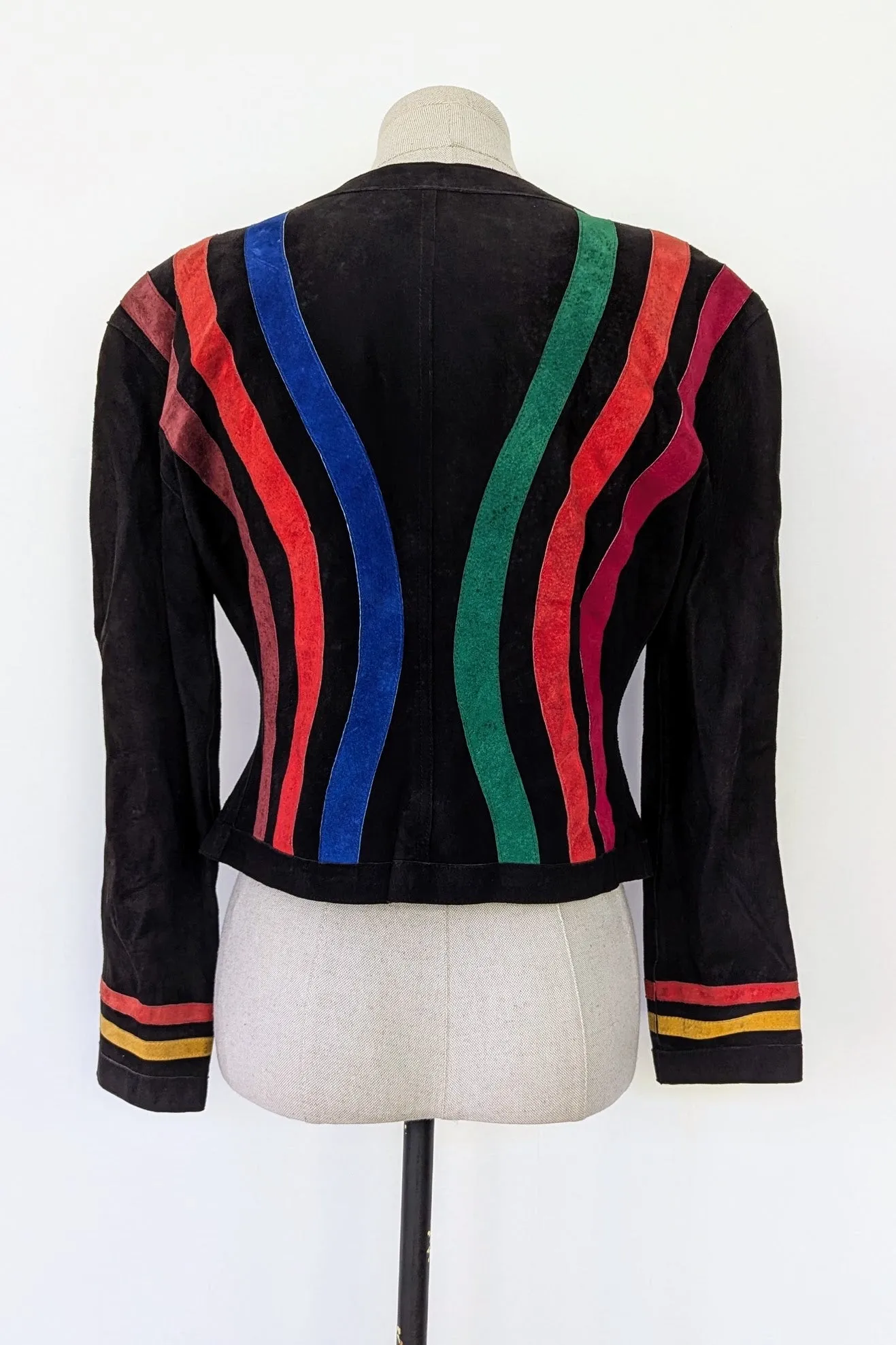 Vintage Jean Muir Suede Rainbow Jacket