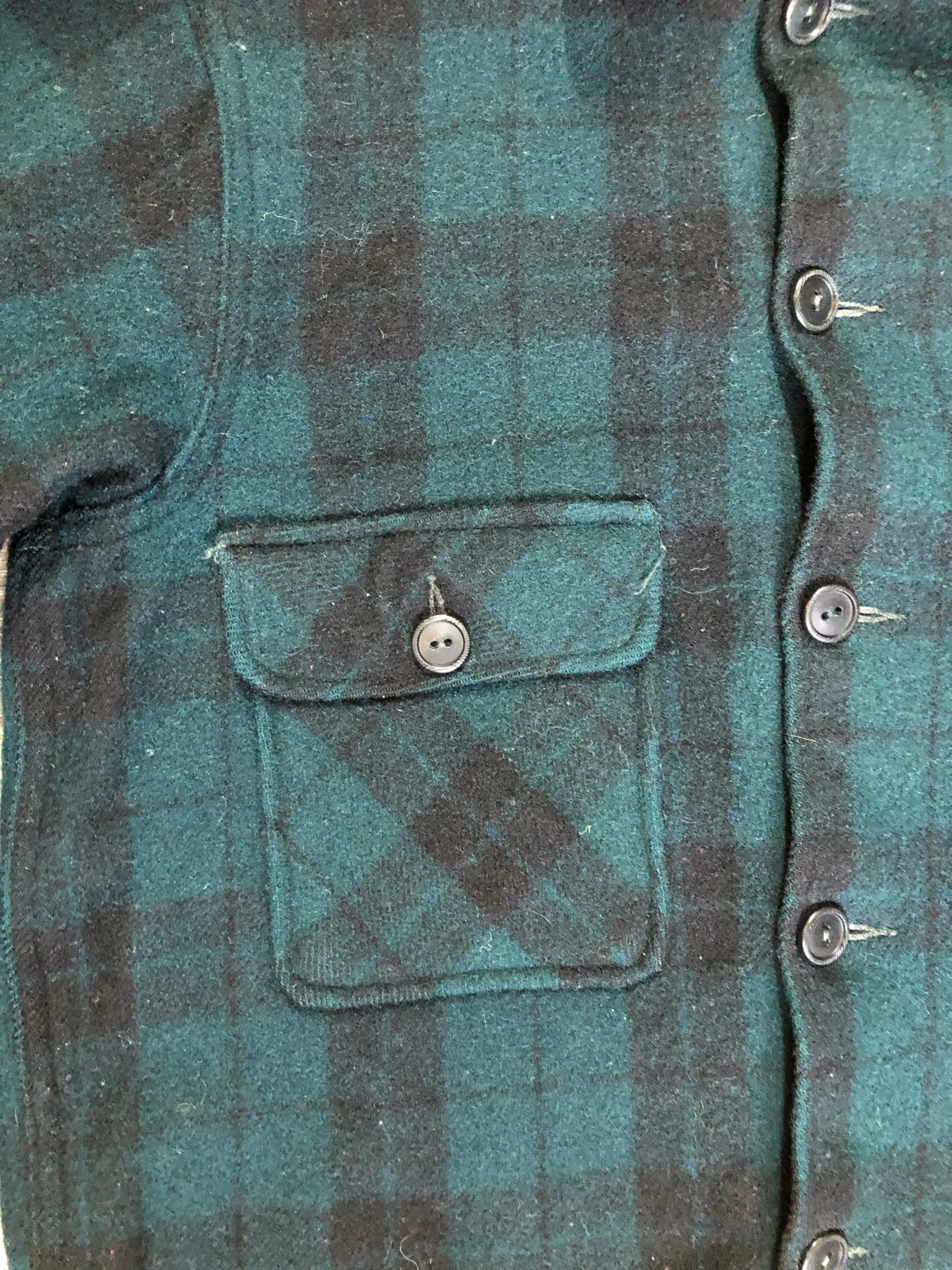 Vintage Woolrich Green Plaid Lumberjack Shirt, SOLD
