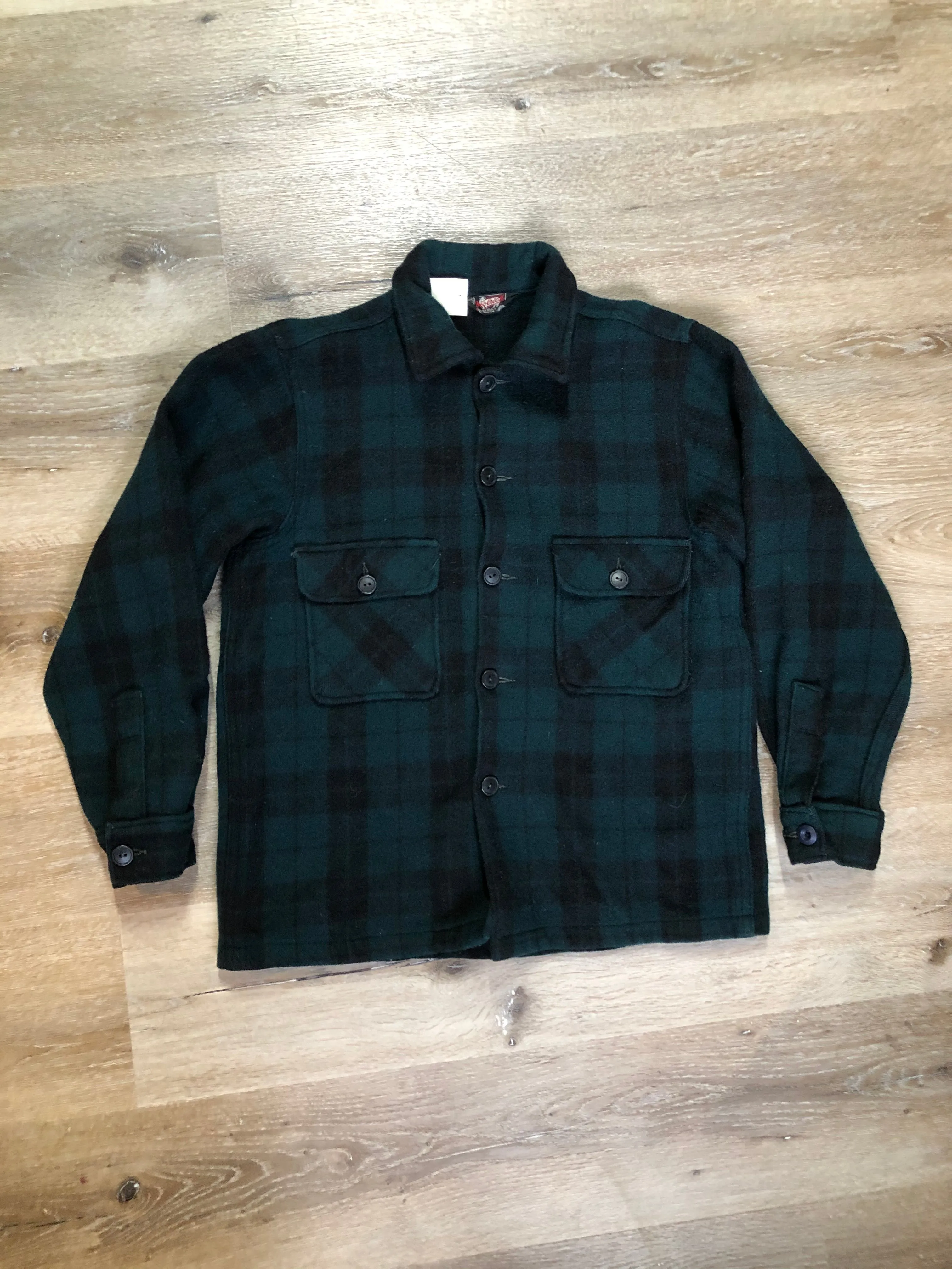 Vintage Woolrich Green Plaid Lumberjack Shirt, SOLD
