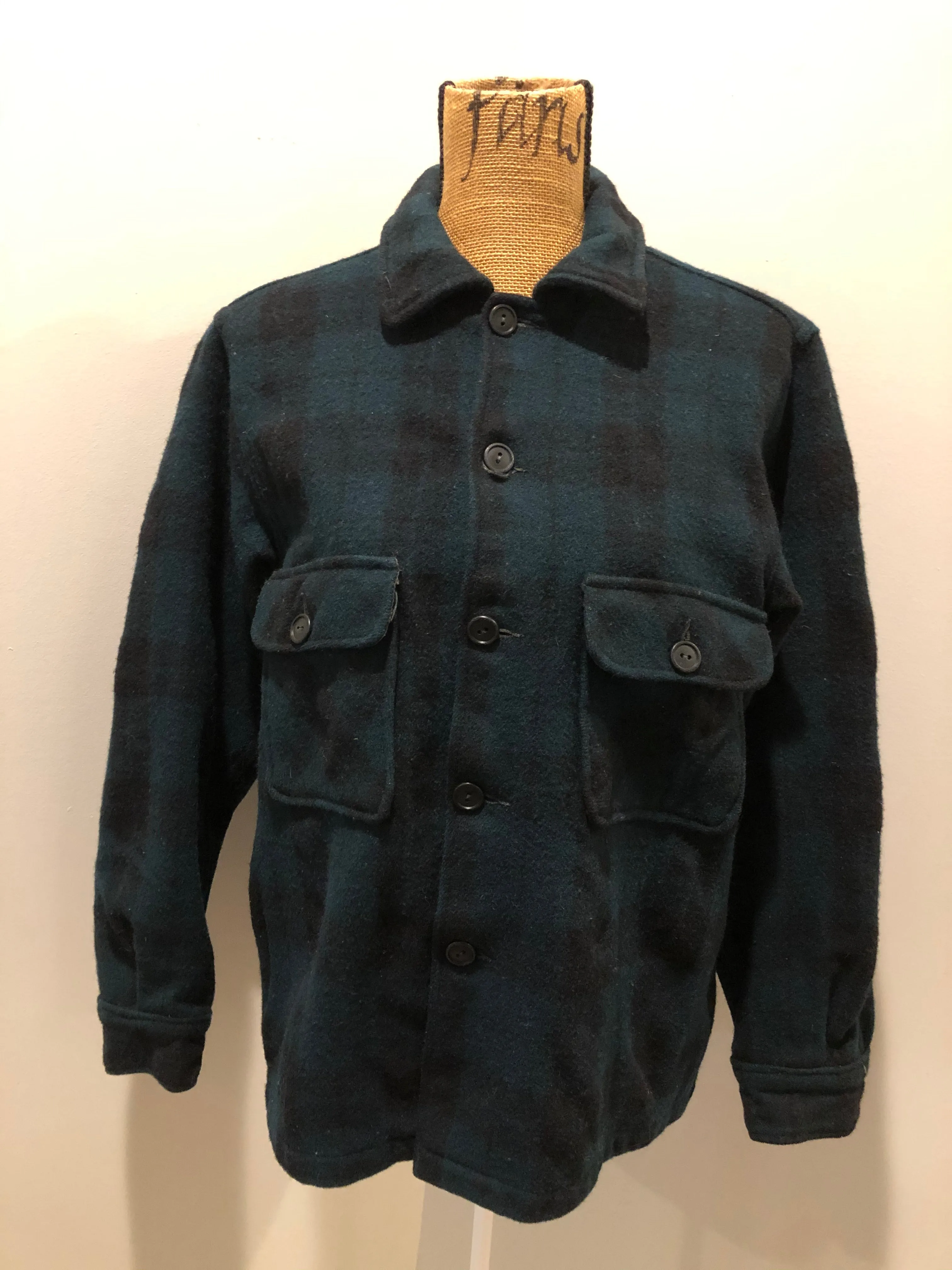 Vintage Woolrich Green Plaid Lumberjack Shirt, SOLD