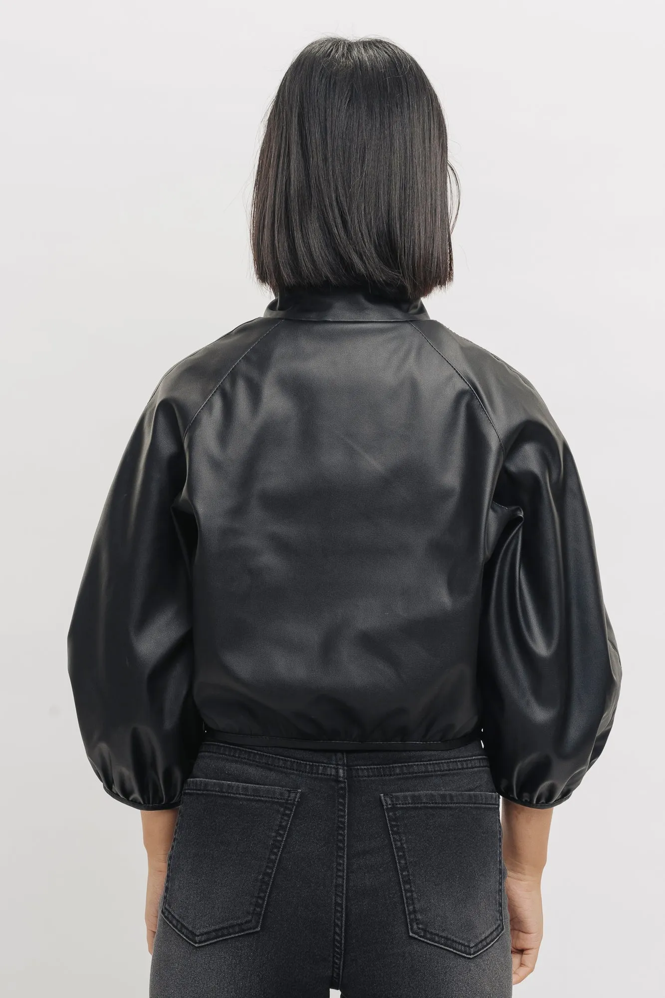 Ying Yang Bomber Crop Jacket